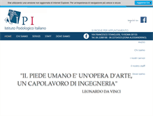 Tablet Screenshot of istitutopodologicoitaliano.com